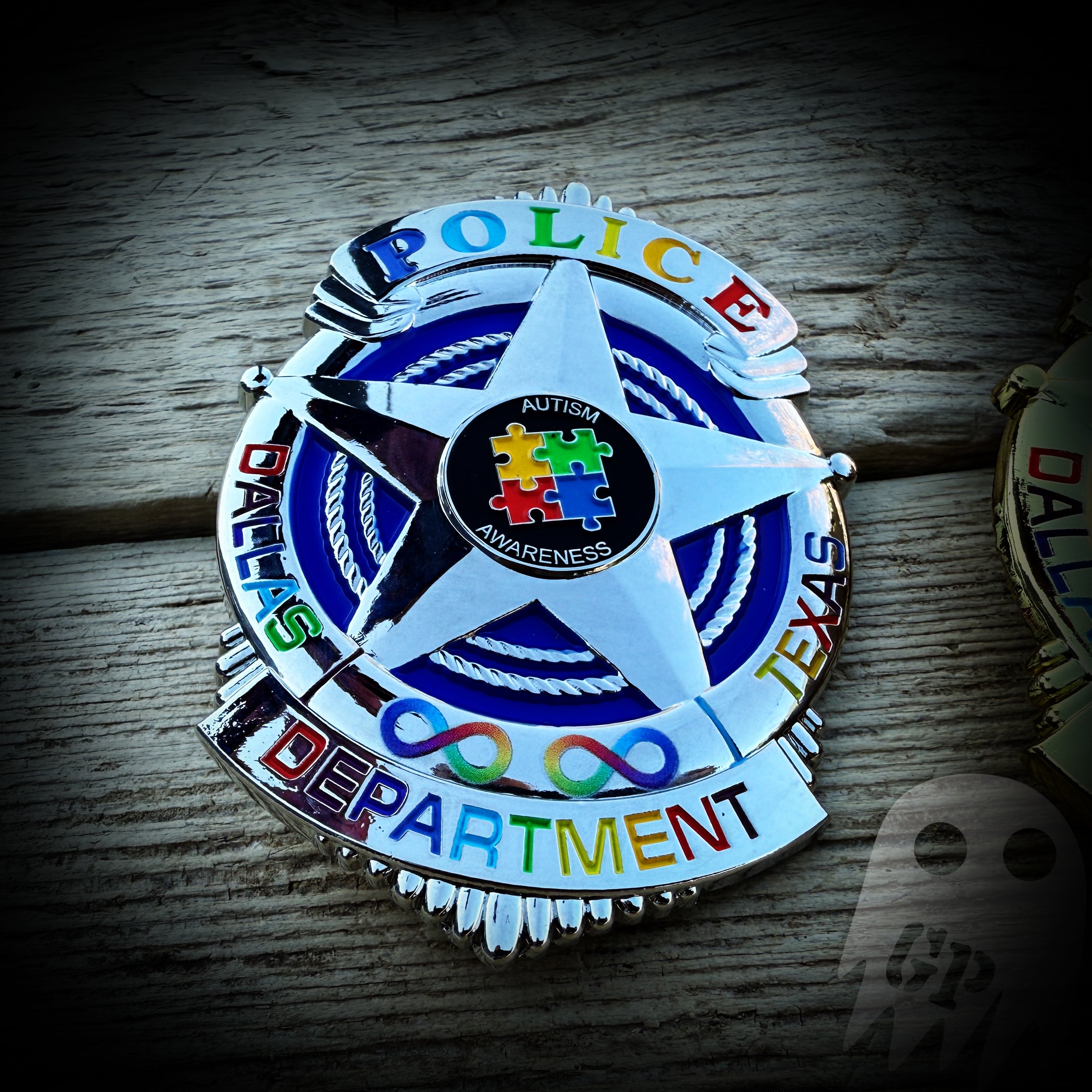 Dallas, TX PD Autism Badge – Ghost Patch Custom